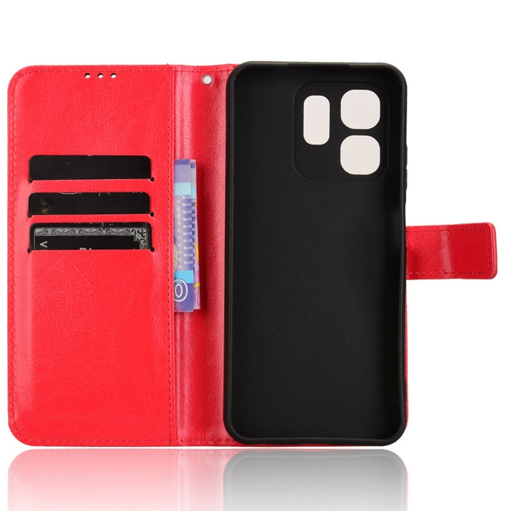 Crazy knižkové púzdro na Infinix Hot 50i/Smart 9 - červené