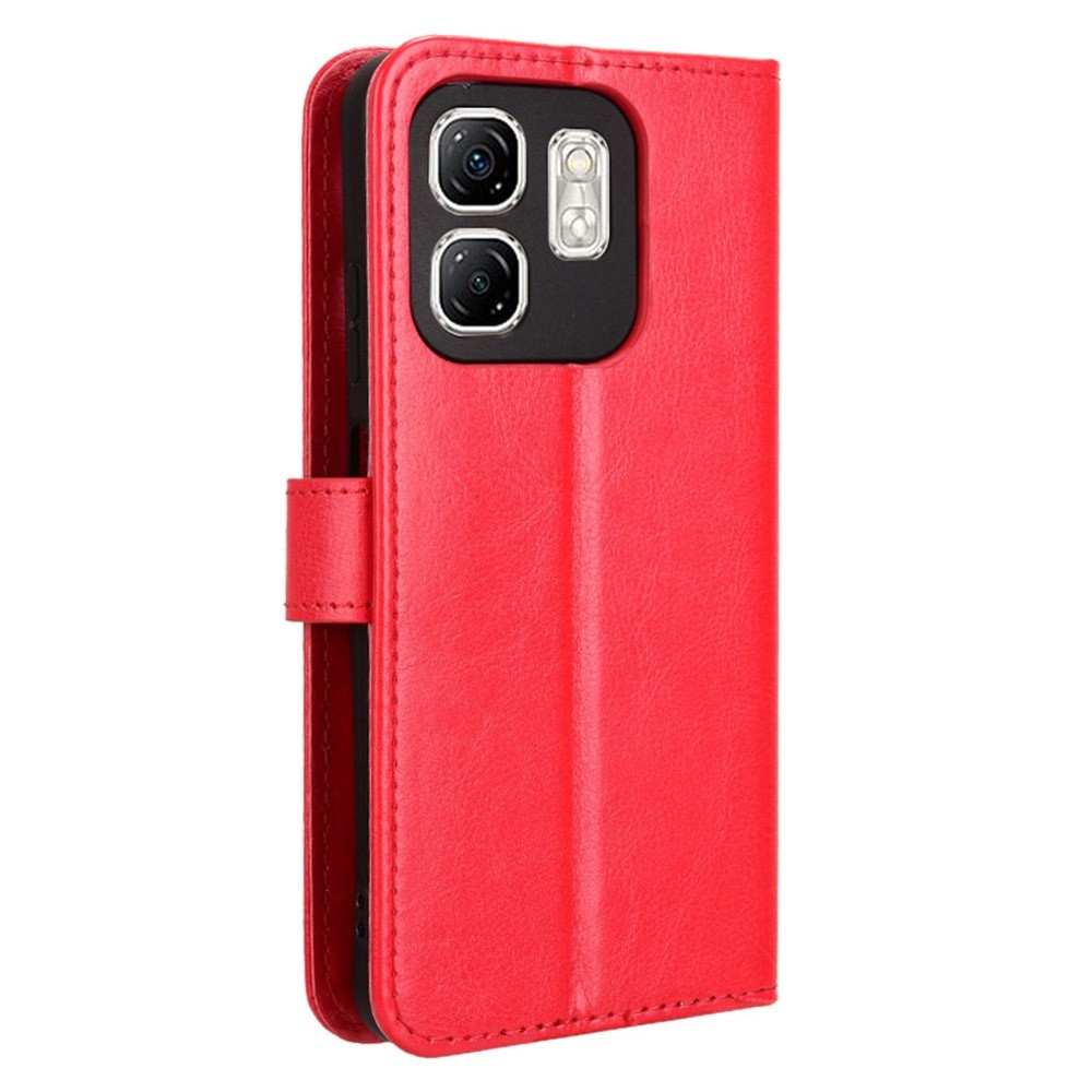Crazy knižkové púzdro na Infinix Hot 50i/Smart 9 - červené