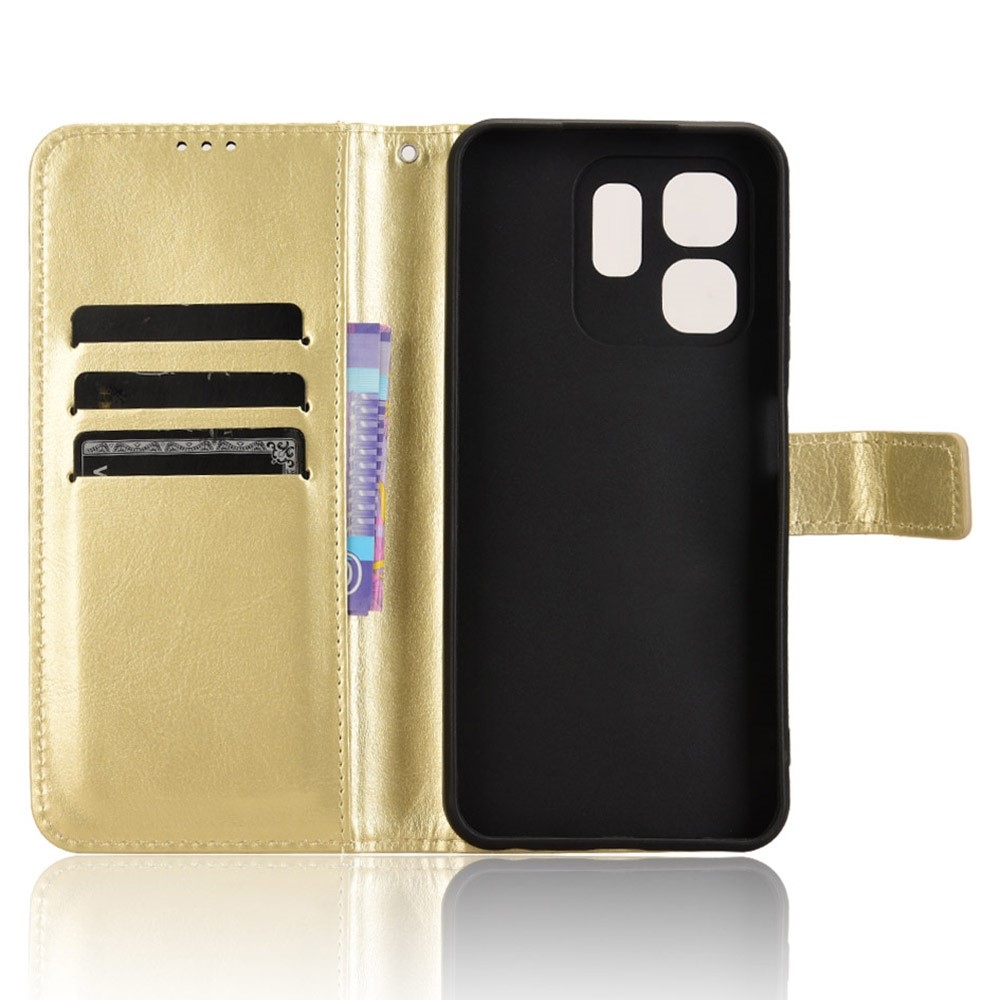 Crazy knižkové púzdro na Infinix Hot 50i/Smart 9 - zlaté