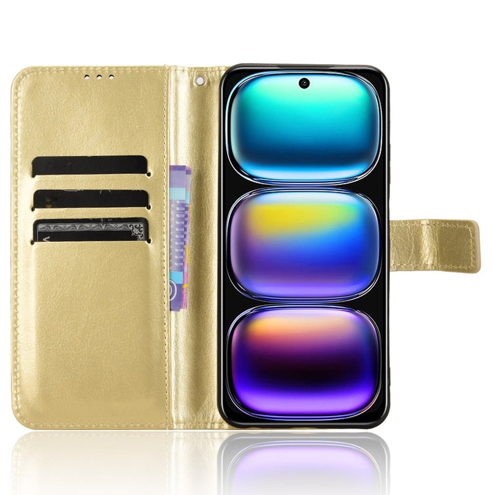 Crazy knižkové púzdro na Infinix Hot 50i/Smart 9 - zlaté