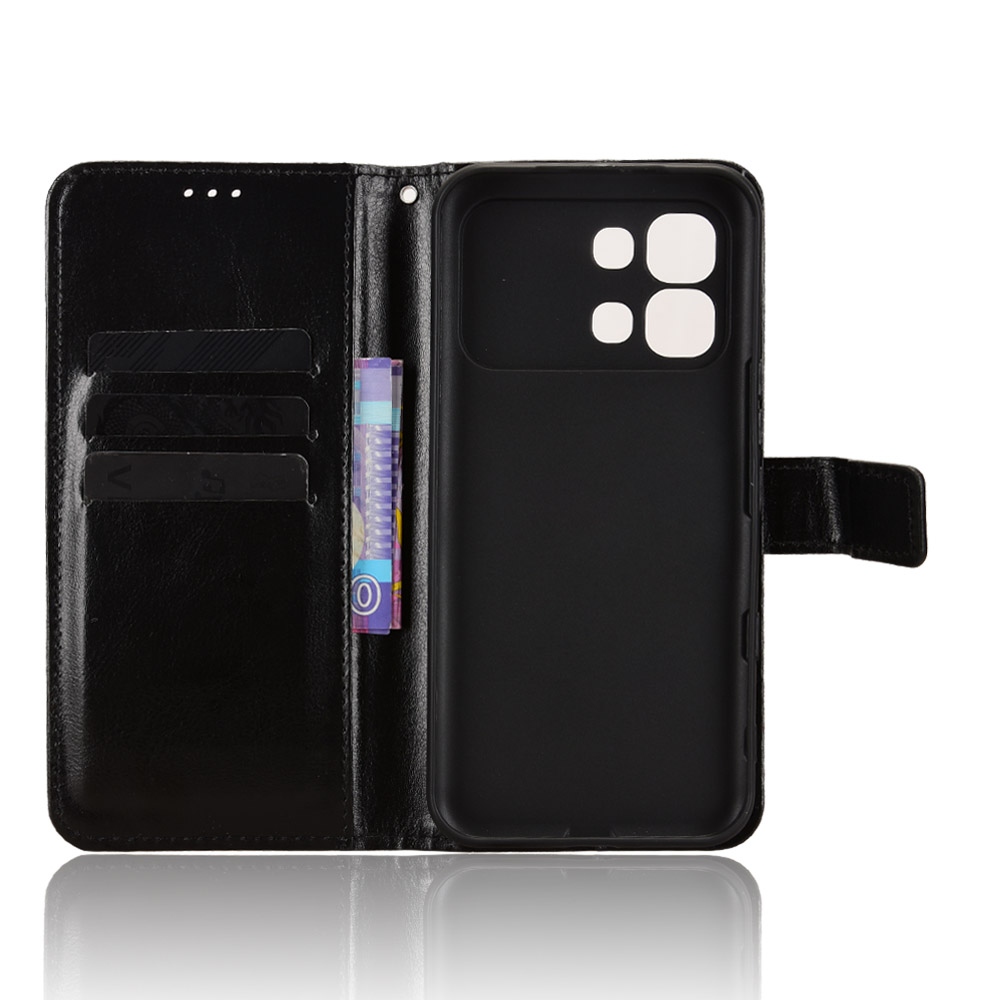 Crazy knižkové púzdro na Infinix Note Edge 5G - čierne