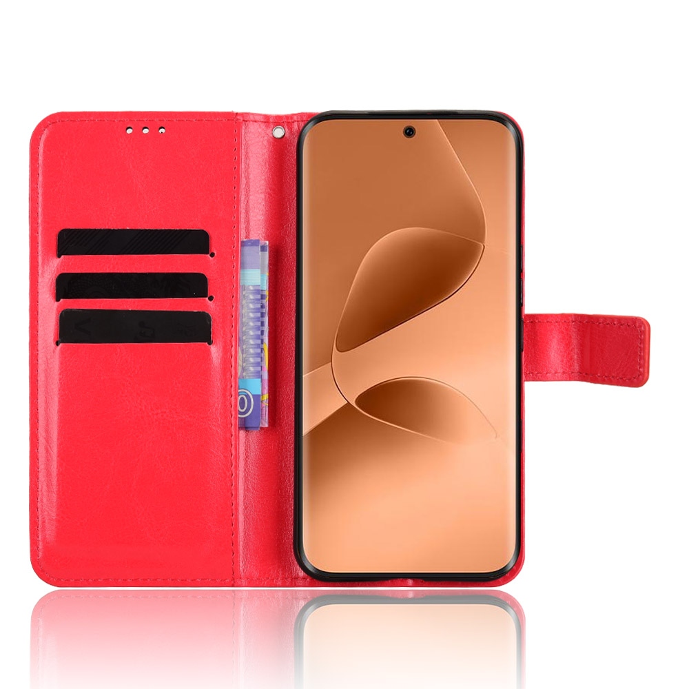Crazy knižkové púzdro na Infinix Note Edge 5G - červené