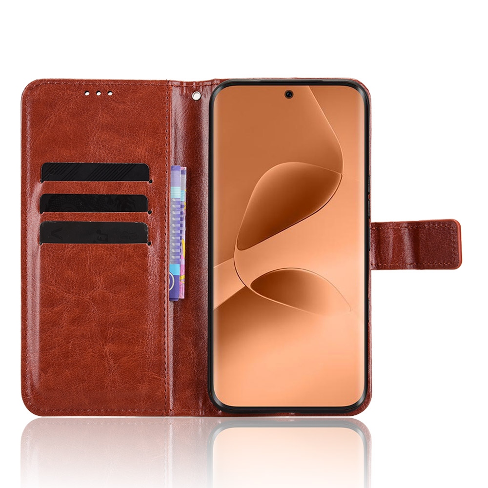 Crazy knižkové púzdro na Infinix Note Edge 5G - hnedé