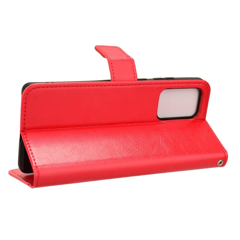 Crazy knižkové púzdro na Motorola Edge 50 Fusion 5G - červené