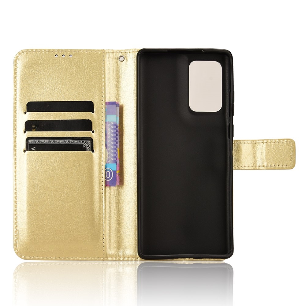 Crazy knižkové púzdro na Motorola Edge 50 Fusion 5G - zlaté