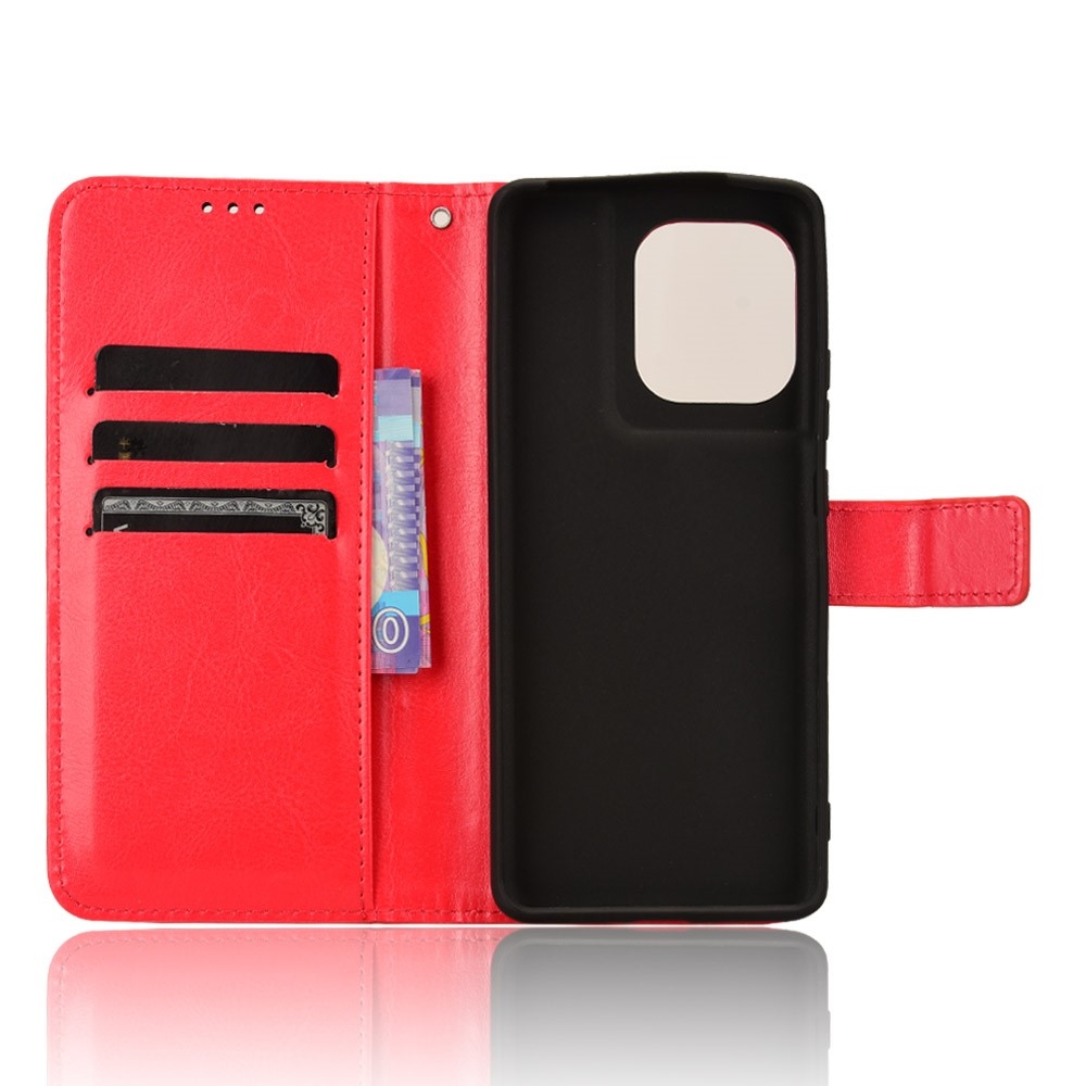 Crazy knižkové púzdro na Motorola Edge 50 Pro 5G - červené