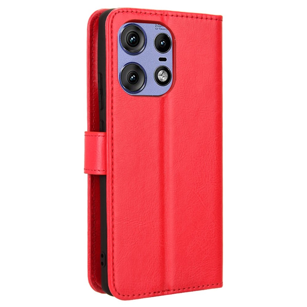 Crazy knižkové púzdro na Motorola Edge 50 Pro 5G - červené