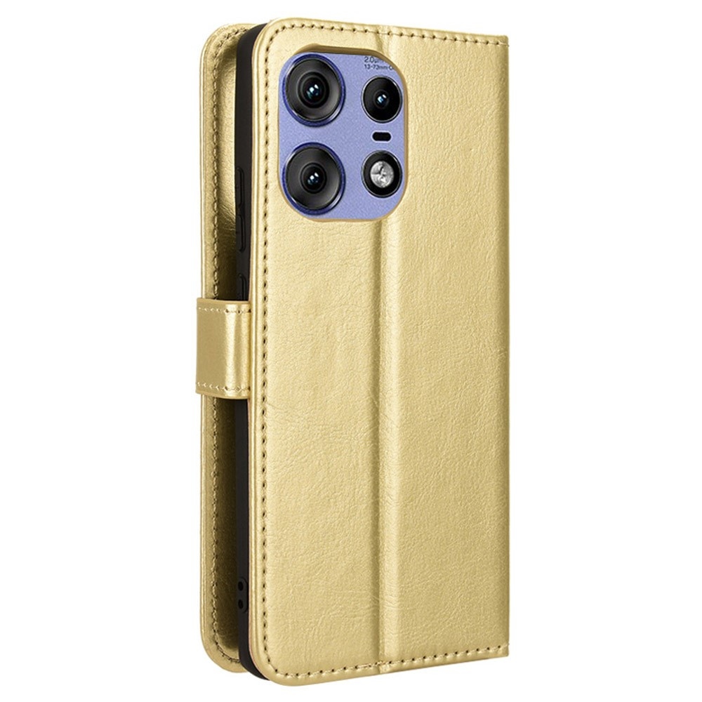 Crazy knižkové púzdro na Motorola Edge 50 Pro 5G - zlaté