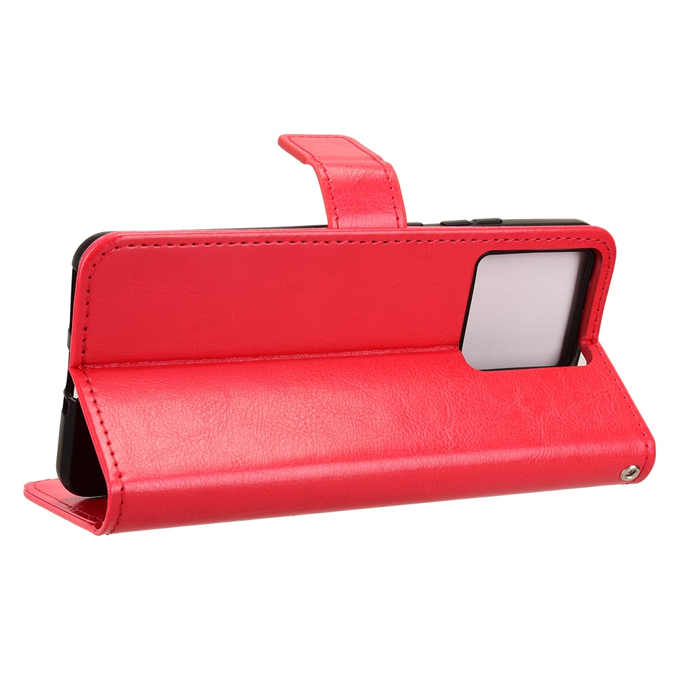 Crazy knižkové púzdro na Motorola Edge 70 5G - červené