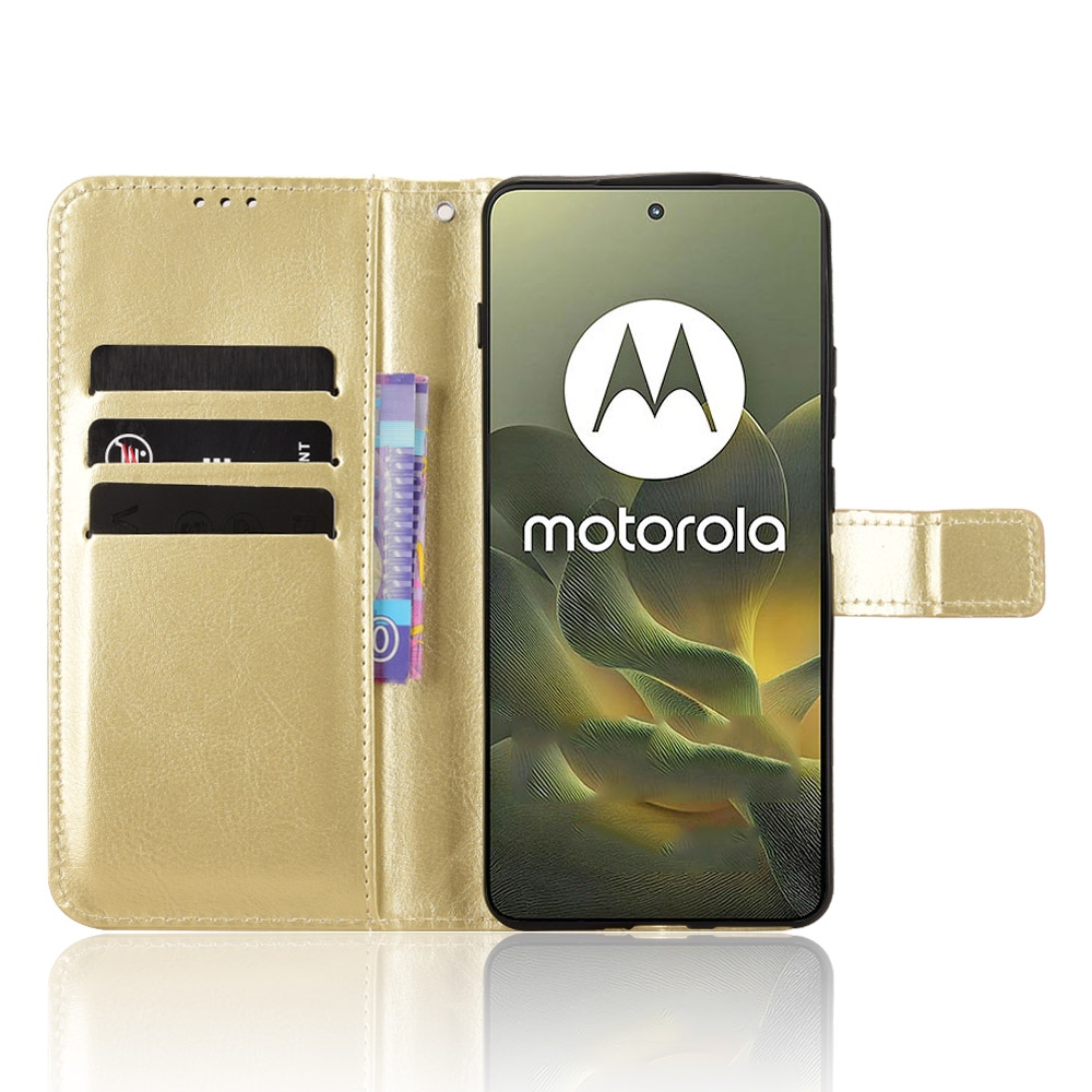 Crazy knižkové púzdro na Motorola Edge 70 5G - zlaté