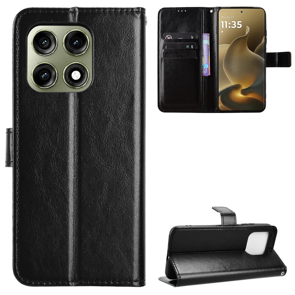 Crazy knižkové púzdro na Motorola Edge 70 Pro 5G - čierne
