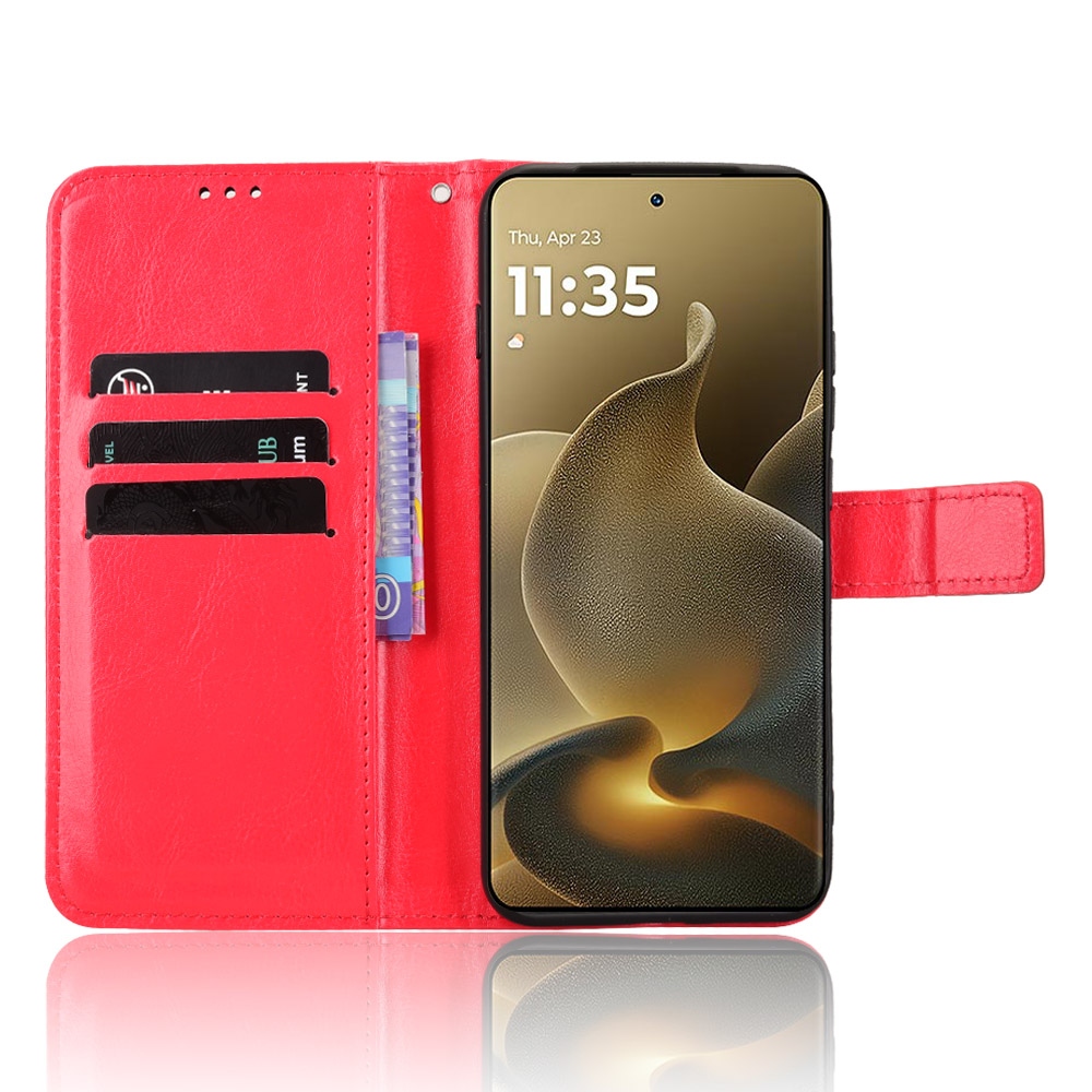 Crazy knižkové púzdro na Motorola Edge 70 Pro 5G - červené