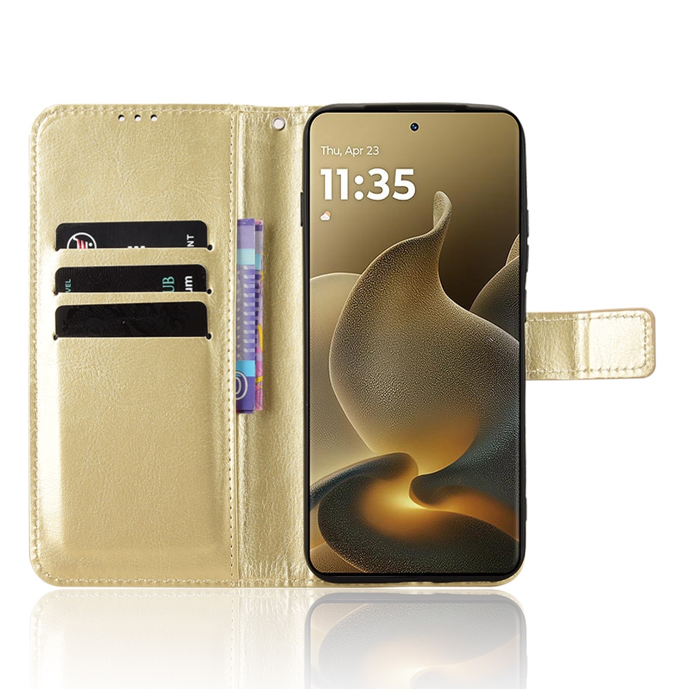 Crazy knižkové púzdro na Motorola Edge 70 Pro 5G - zlaté