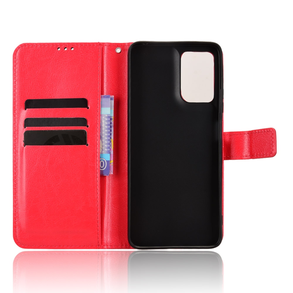 Crazy knižkové púzdro na Motorola Moto G06/G06 Power - červené