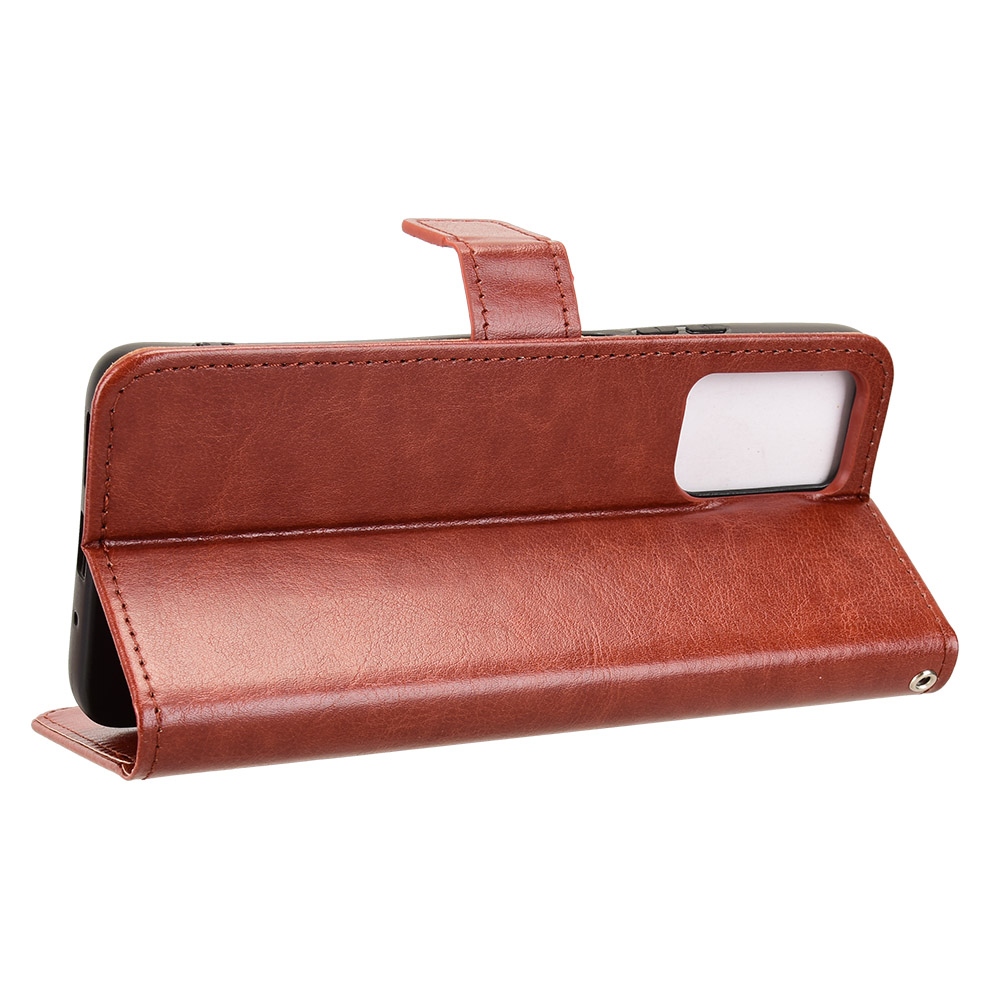 Crazy knižkové púzdro na Motorola Moto G06/G06 Power - hnedé