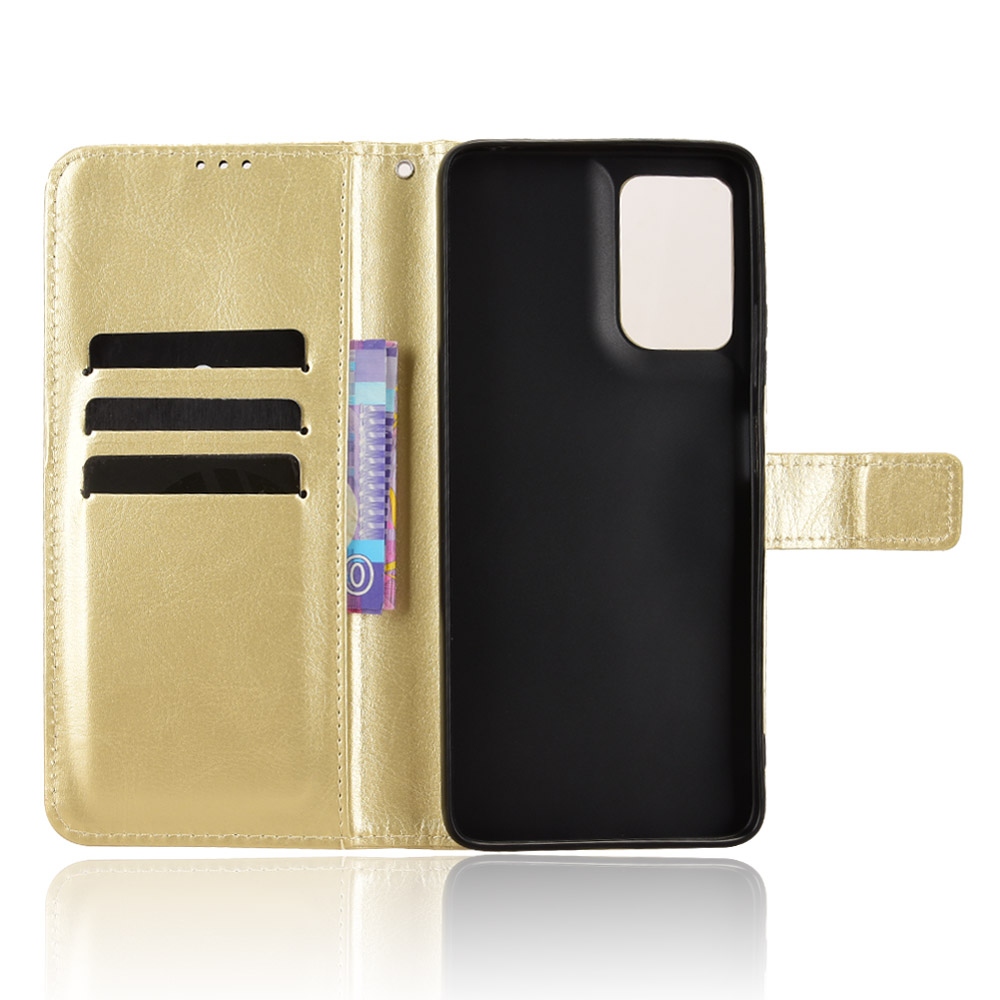 Crazy knižkové púzdro na Motorola Moto G06/G06 Power - zlaté