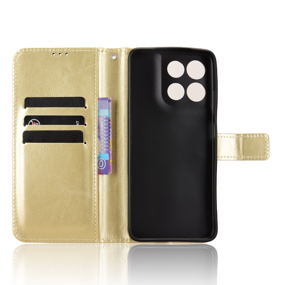 Crazy knižkové púzdro na Motorola Moto G57 Power 5G - zlaté