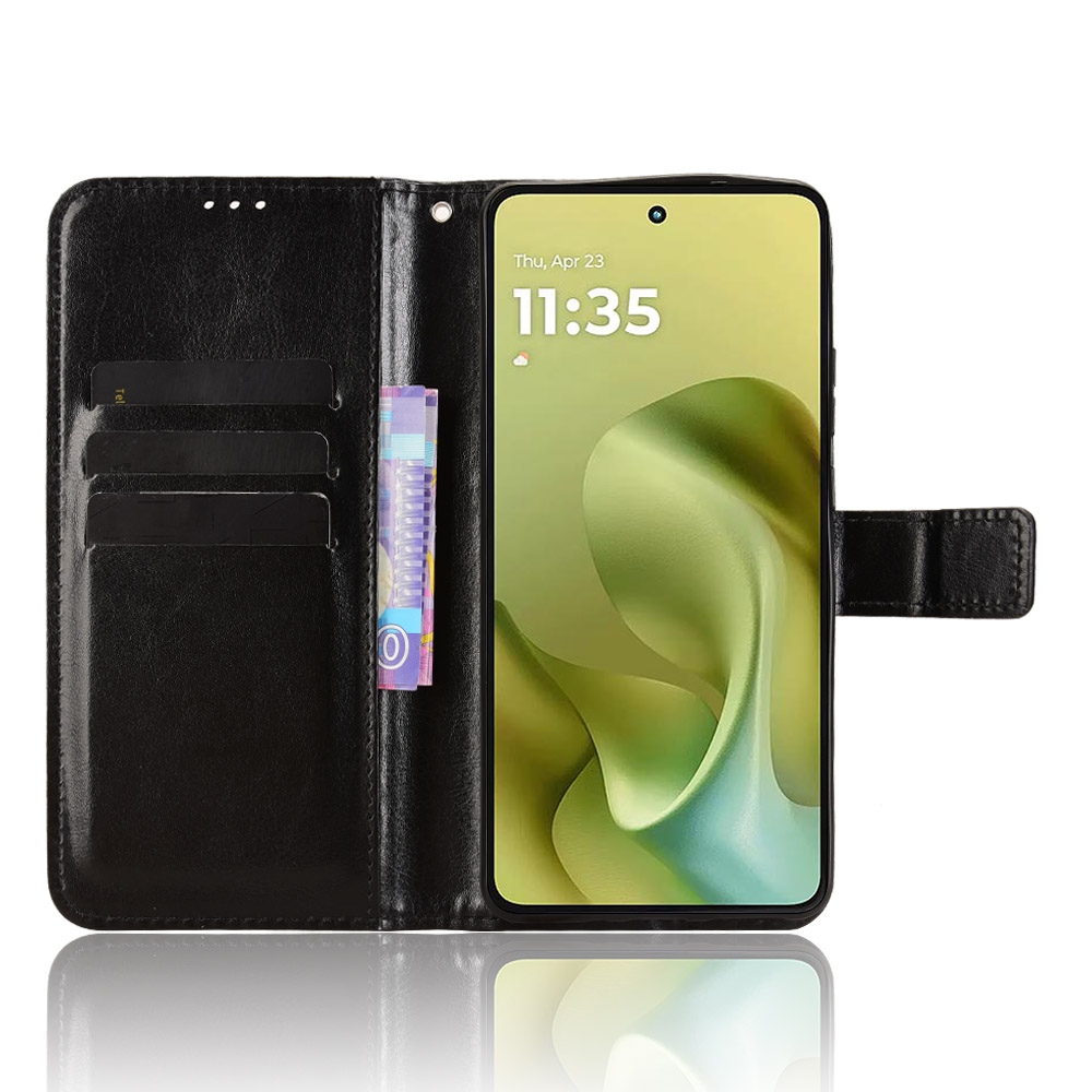 Crazy knižkové púzdro na Motorola Moto G86 5G - čierne