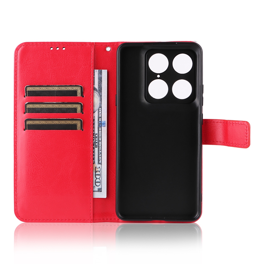 Crazy knižkové púzdro na Motorola Signature 5G - červené