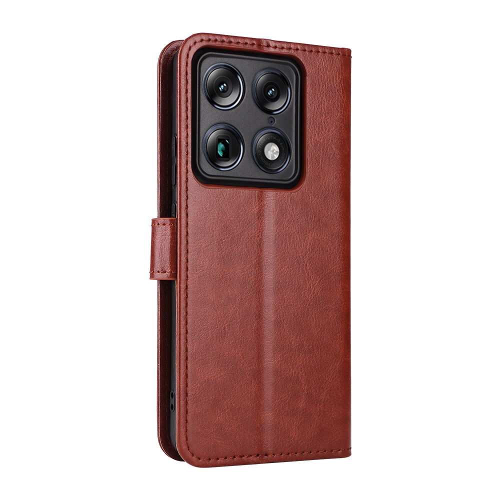 Crazy knižkové púzdro na Motorola Signature 5G - hnedé