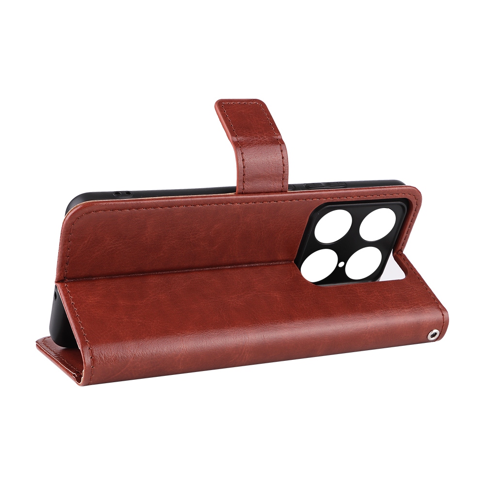 Crazy knižkové púzdro na Motorola Signature 5G - hnedé