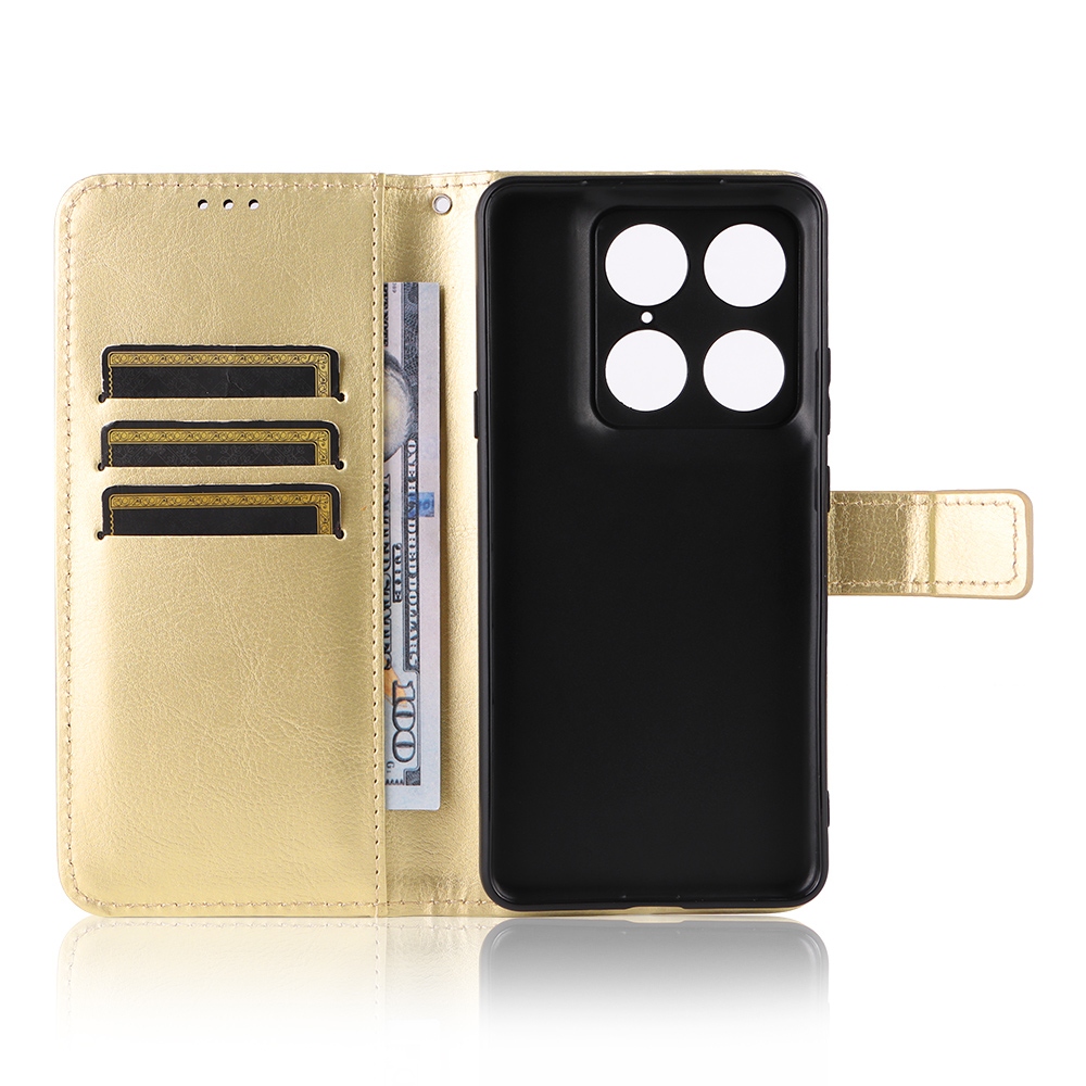 Crazy knižkové púzdro na Motorola Signature 5G - zlaté