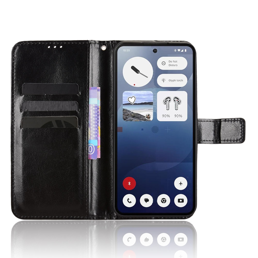 Crazy knižkové púzdro na Nothing Phone (3) 5G - čierne