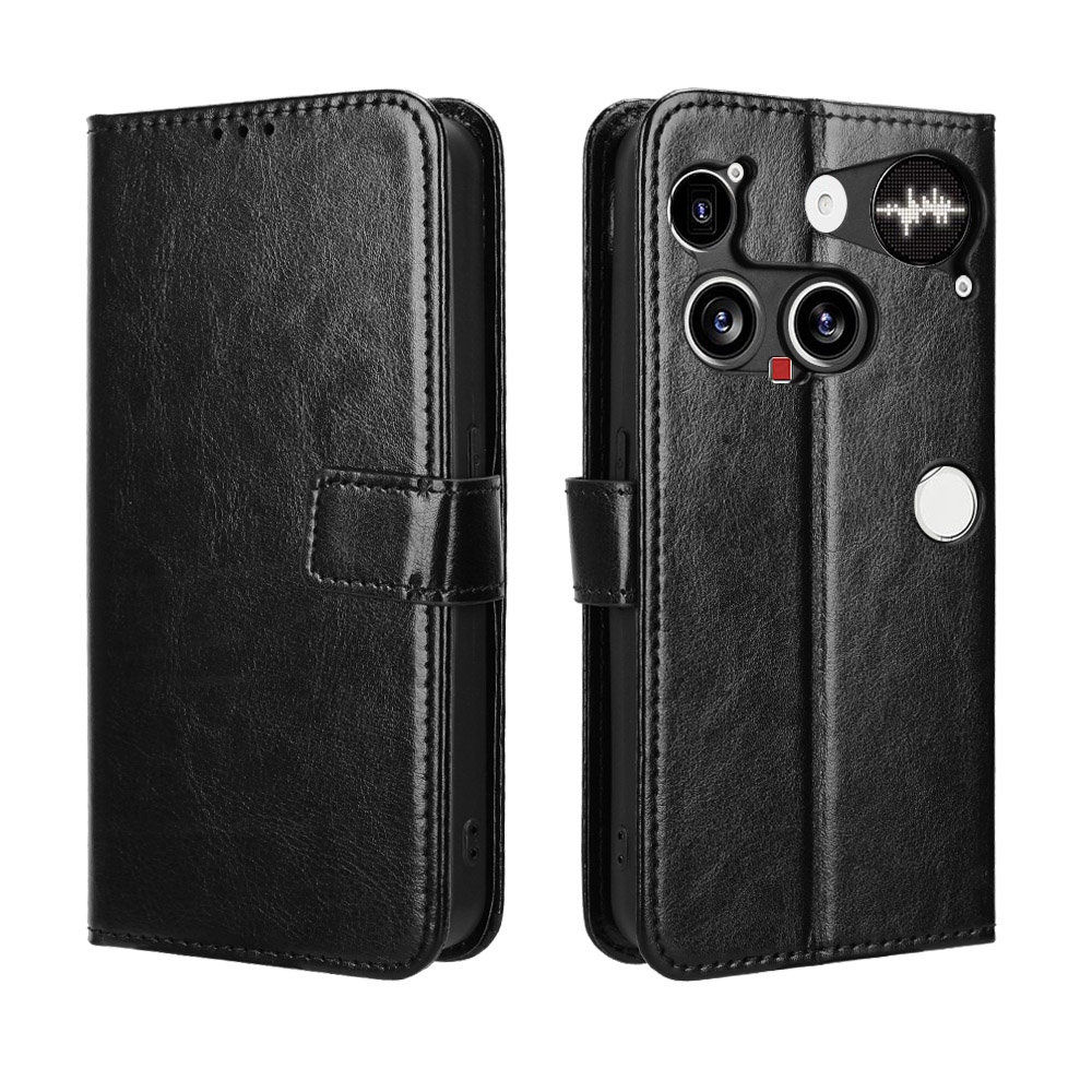 Crazy knižkové púzdro na Nothing Phone (3) 5G - čierne