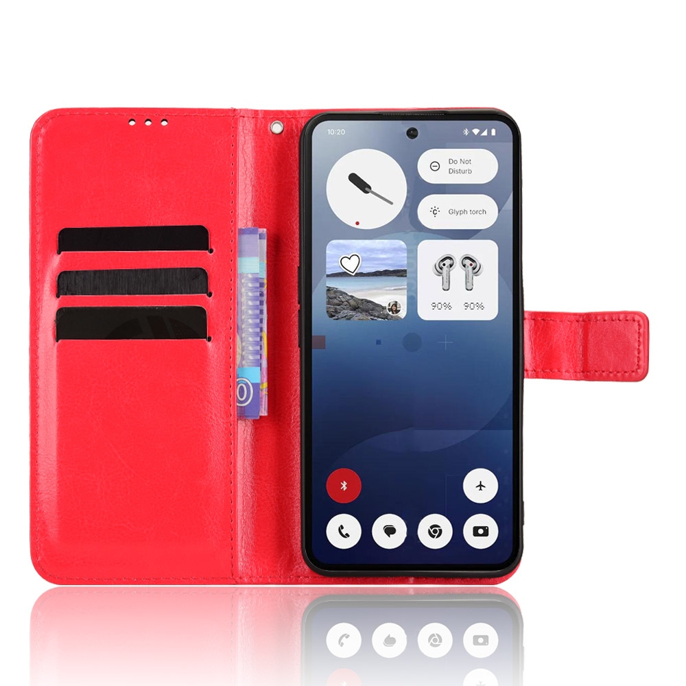 Crazy knižkové púzdro na Nothing Phone (3) 5G - červené