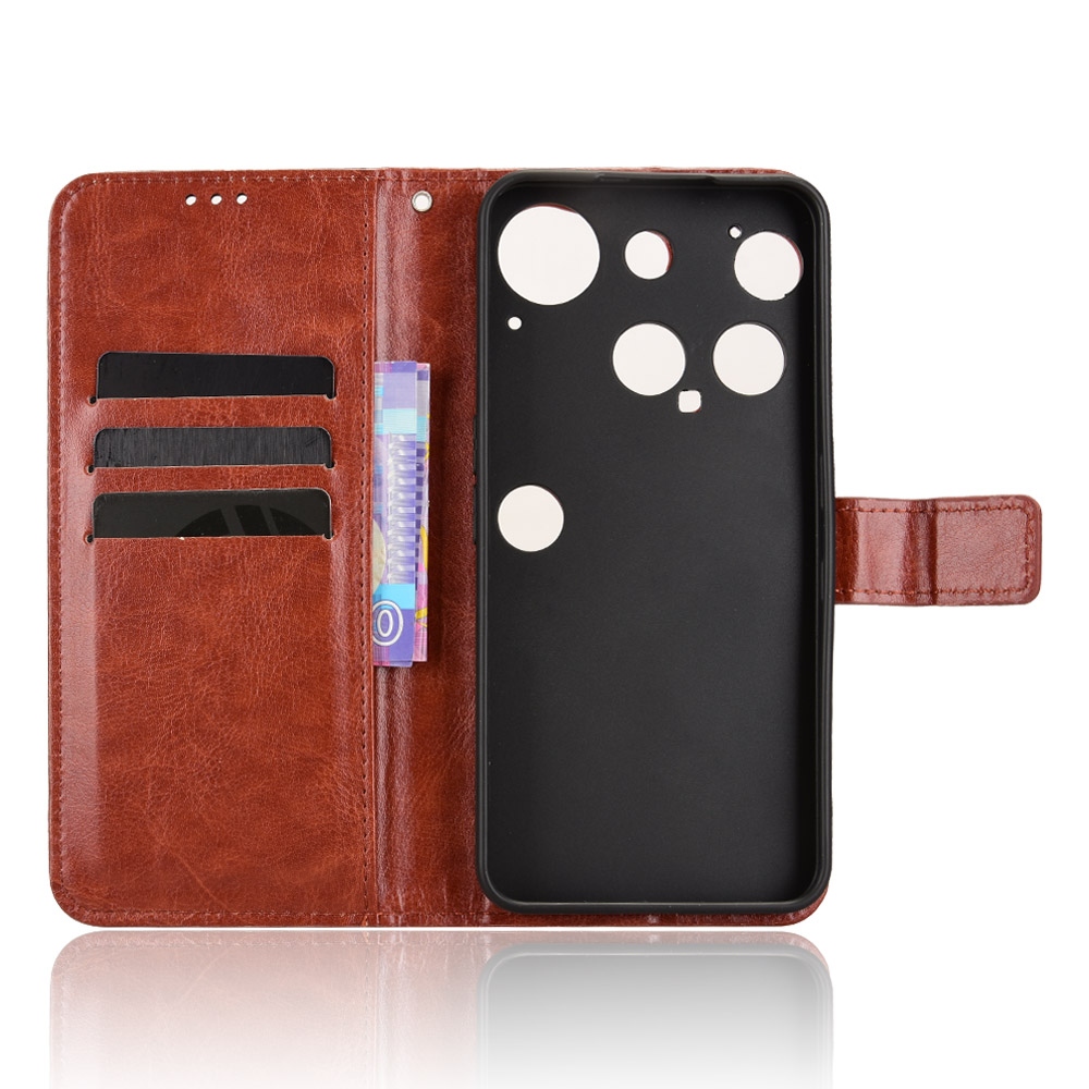 Crazy knižkové púzdro na Nothing Phone (3) 5G - hnedé