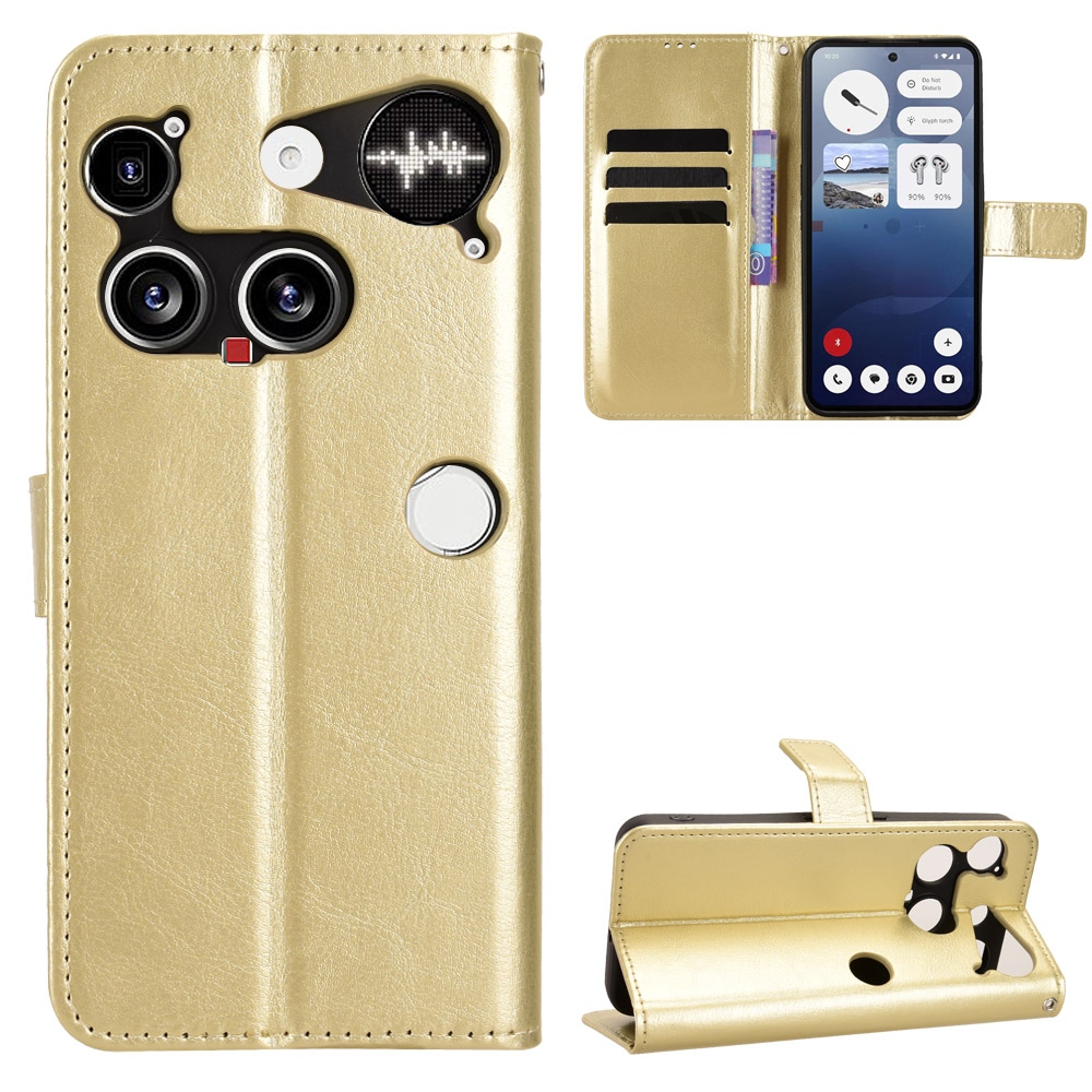 Crazy knižkové puzdro na Nothing Phone (3) 5G - zlaté