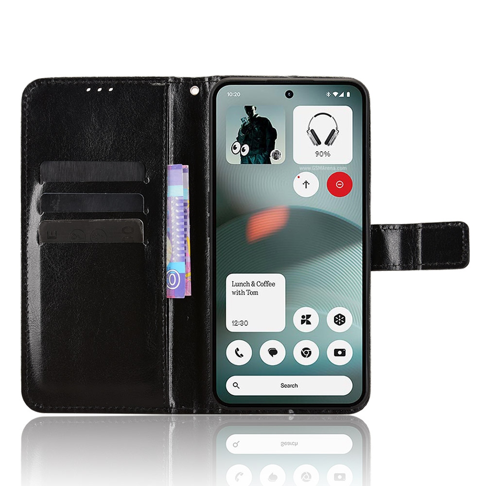 Crazy knižkové puzdro na Nothing Phone (3a) Lite 5G - čierne
