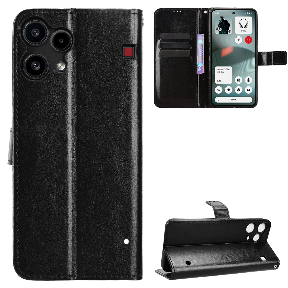 Crazy knižkové puzdro na Nothing Phone (3a) Lite 5G - čierne