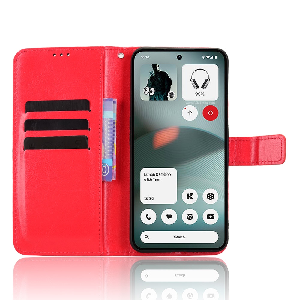 Crazy knižkové puzdro na Nothing Phone (3a) Lite 5G - červené
