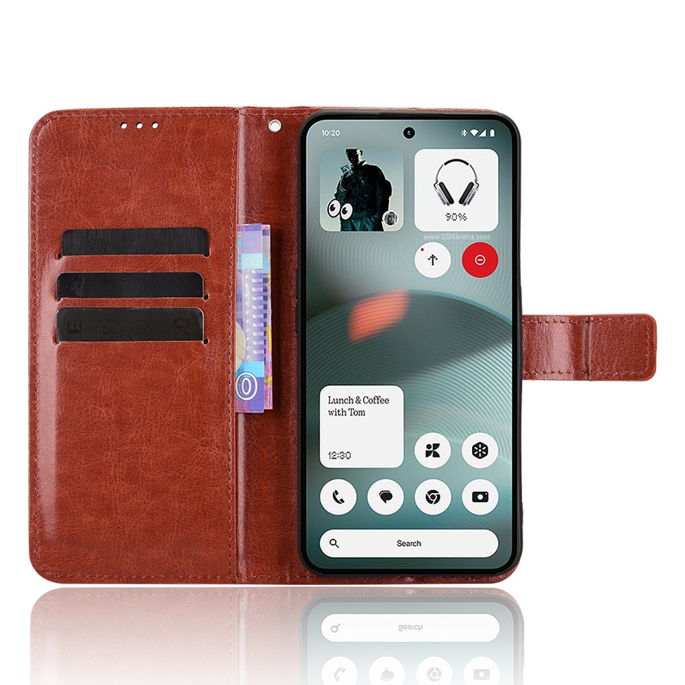 Crazy knižkové puzdro na Nothing Phone (3a) Lite 5G - hnedé