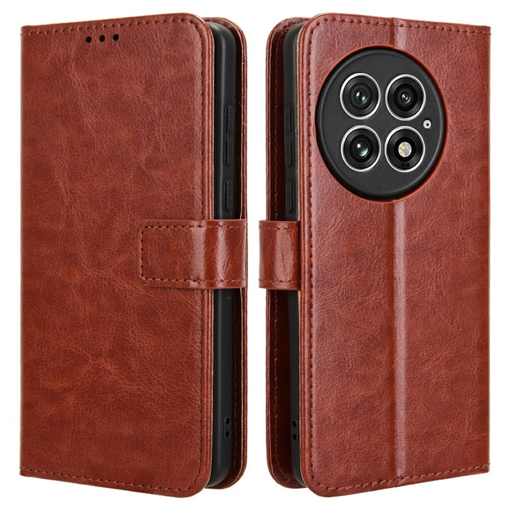 Crazy knižkové puzdro na OnePlus 13 - hnedé