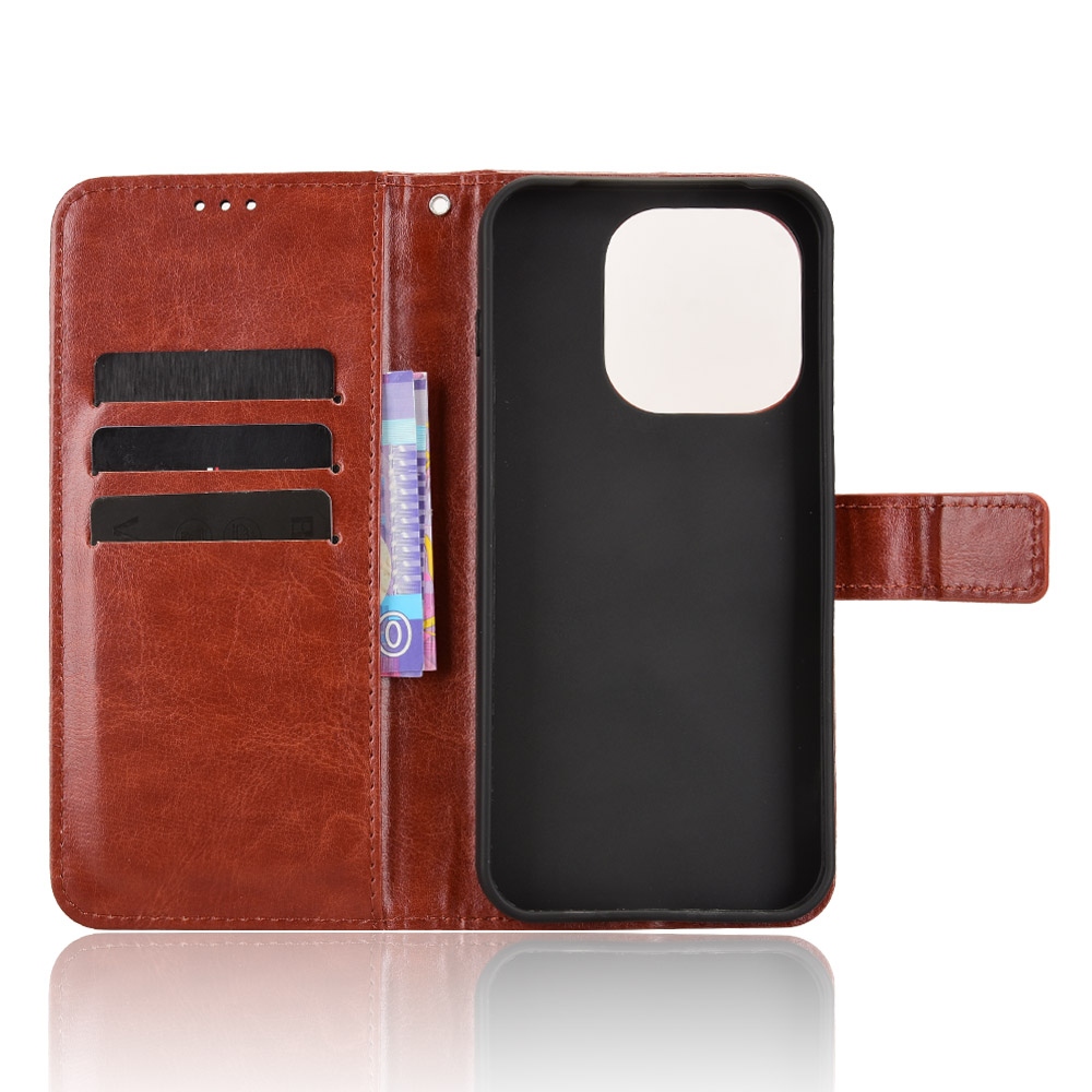 Crazy knižkové puzdro na OnePlus 15 5G - hnedé