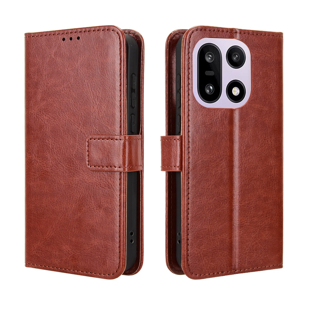 Crazy knižkové puzdro na OnePlus 15 5G - hnedé