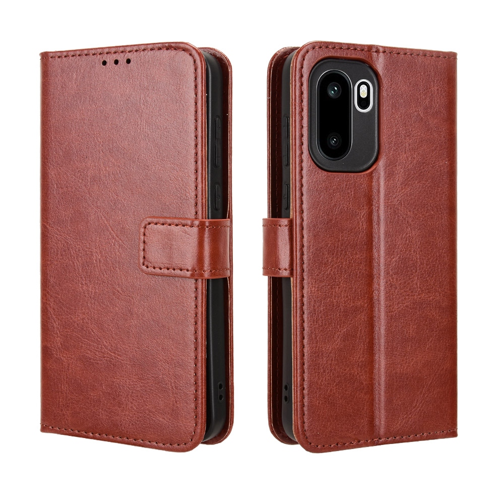 Crazy knižkové púzdro na OnePlus 15R 5G - hnedé