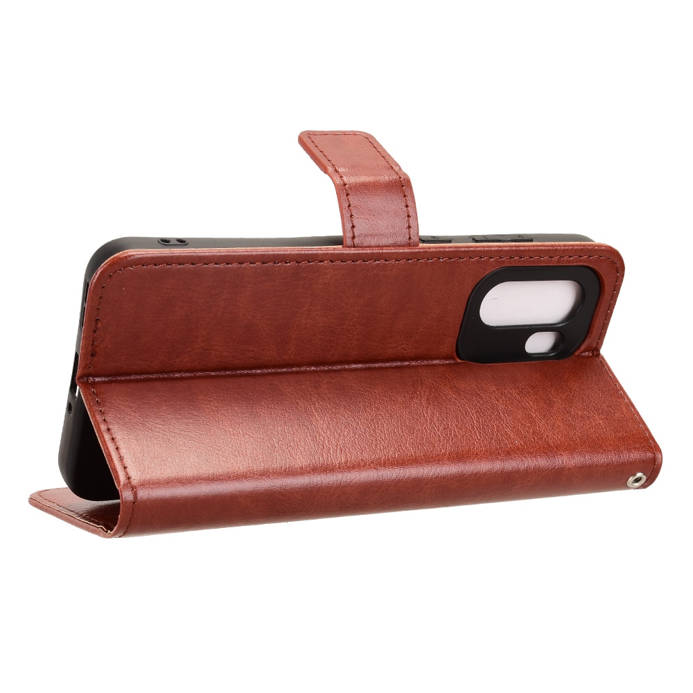 Crazy knižkové púzdro na OnePlus 15R 5G - hnedé