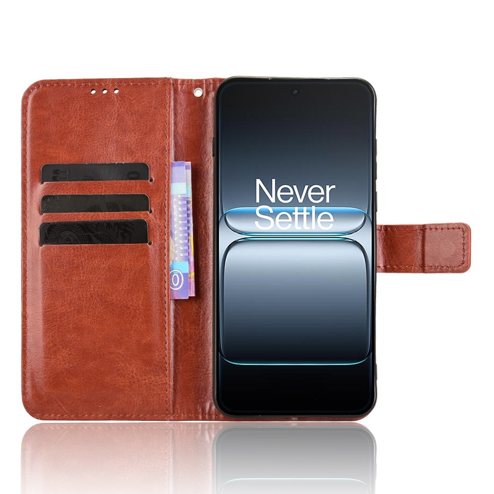 Crazy knižkové púzdro na OnePlus Nord 5 5G - hnedé