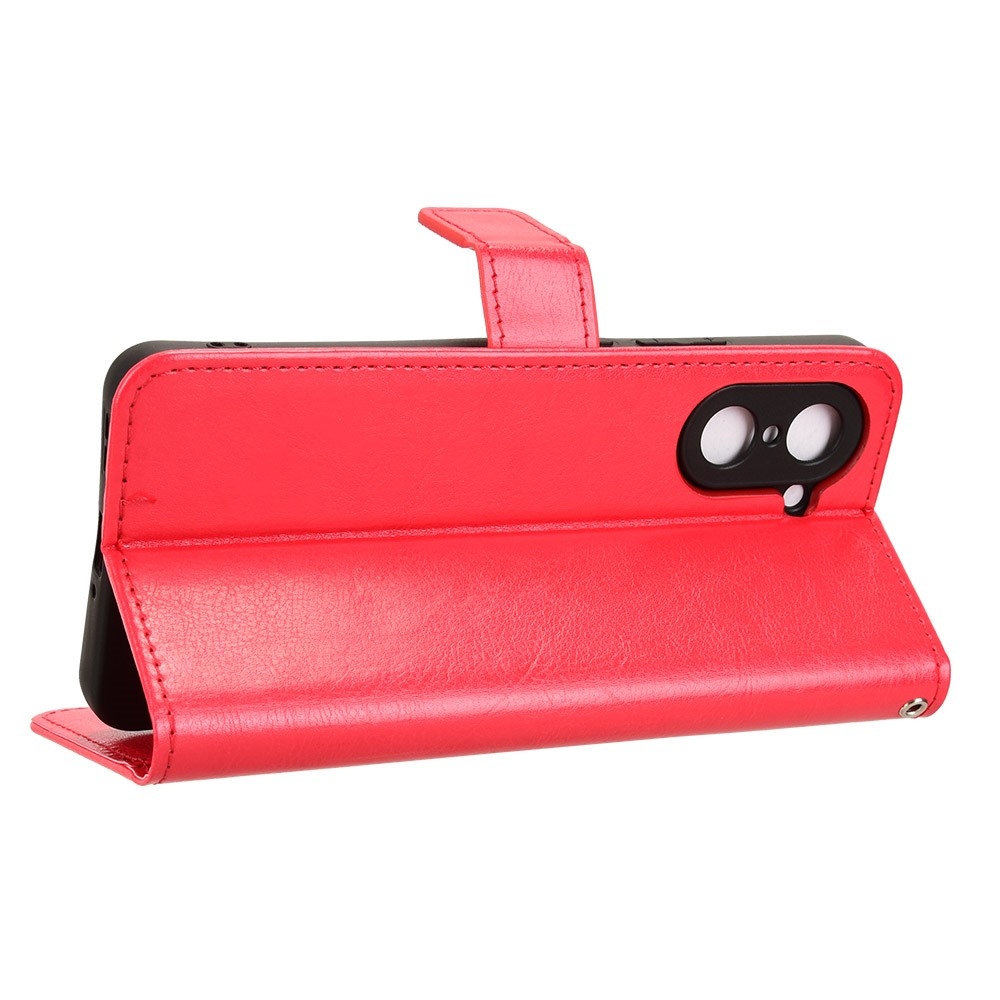 Crazy knižkové púzdro na OnePlus Nord CE5 5G - červené