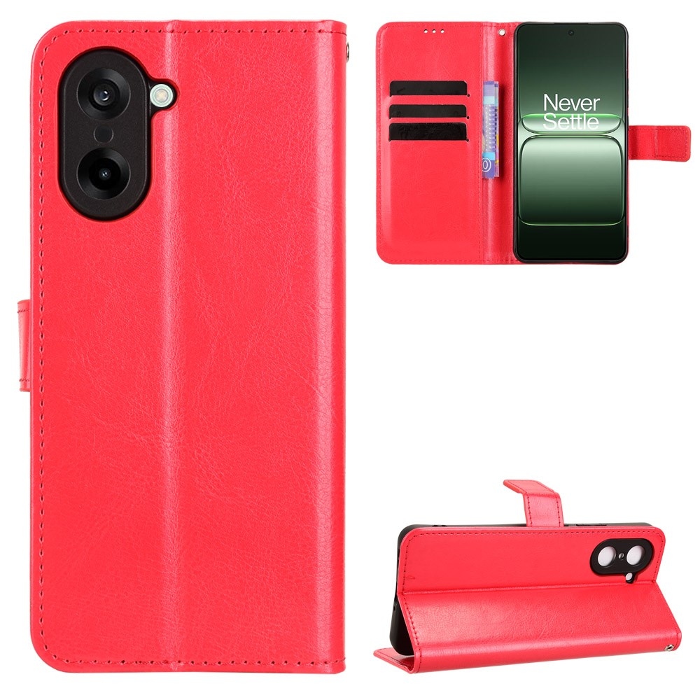 Crazy knižkové púzdro na OnePlus Nord CE5 5G - červené