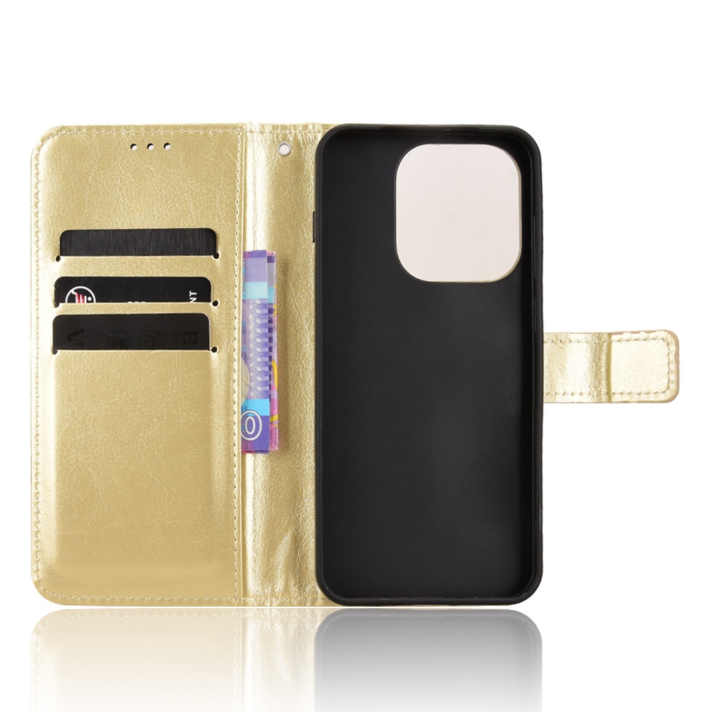 Crazy knižkové púzdro na Oppo Find X9 5G - zlaté