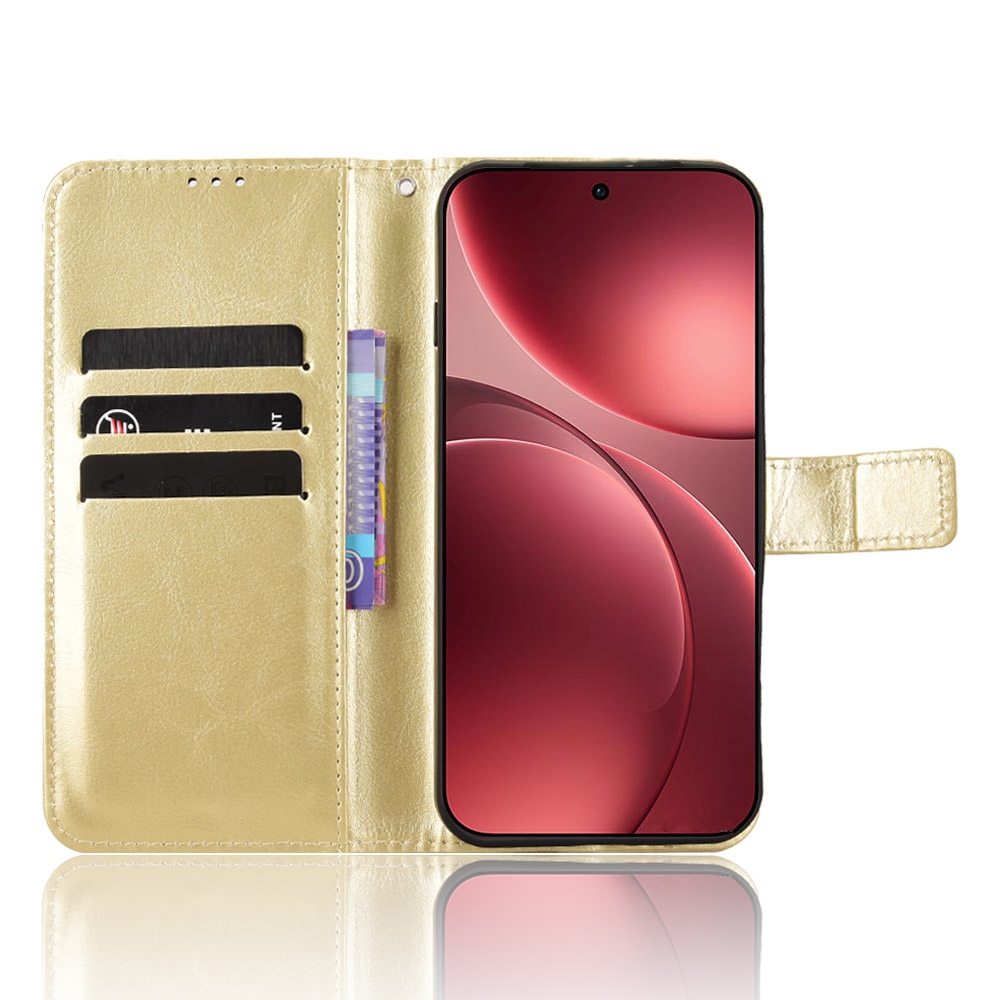 Crazy knižkové púzdro na Oppo Find X9 Pro 5G - zlaté