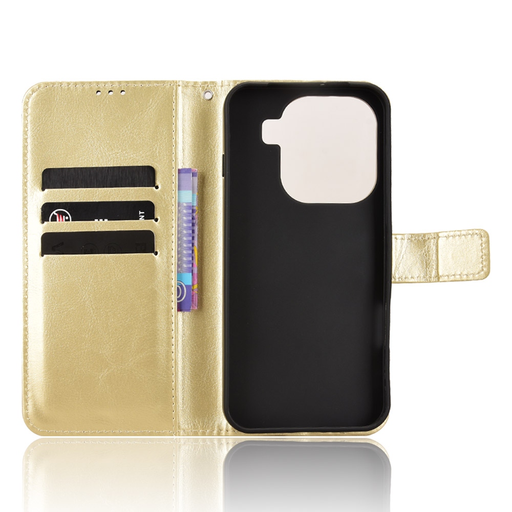 Crazy knižkové púzdro na Oppo Find X9 Pro 5G - zlaté