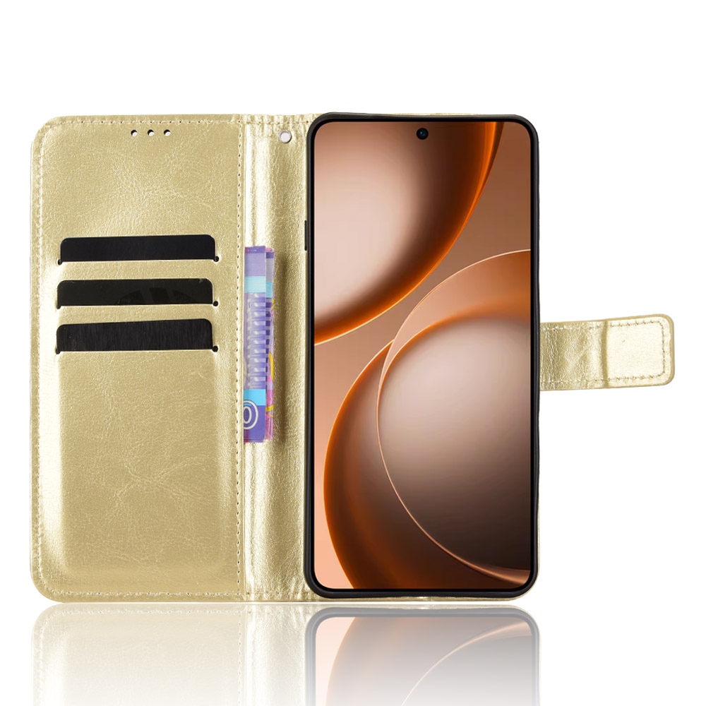 Crazy knižkové púzdro na Oppo Find X9 Ultra 5G - zlaté