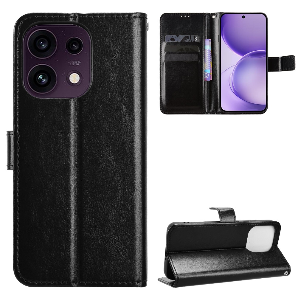 Crazy knižkové puzdro na Oppo Reno 16 FS 5G - čierne