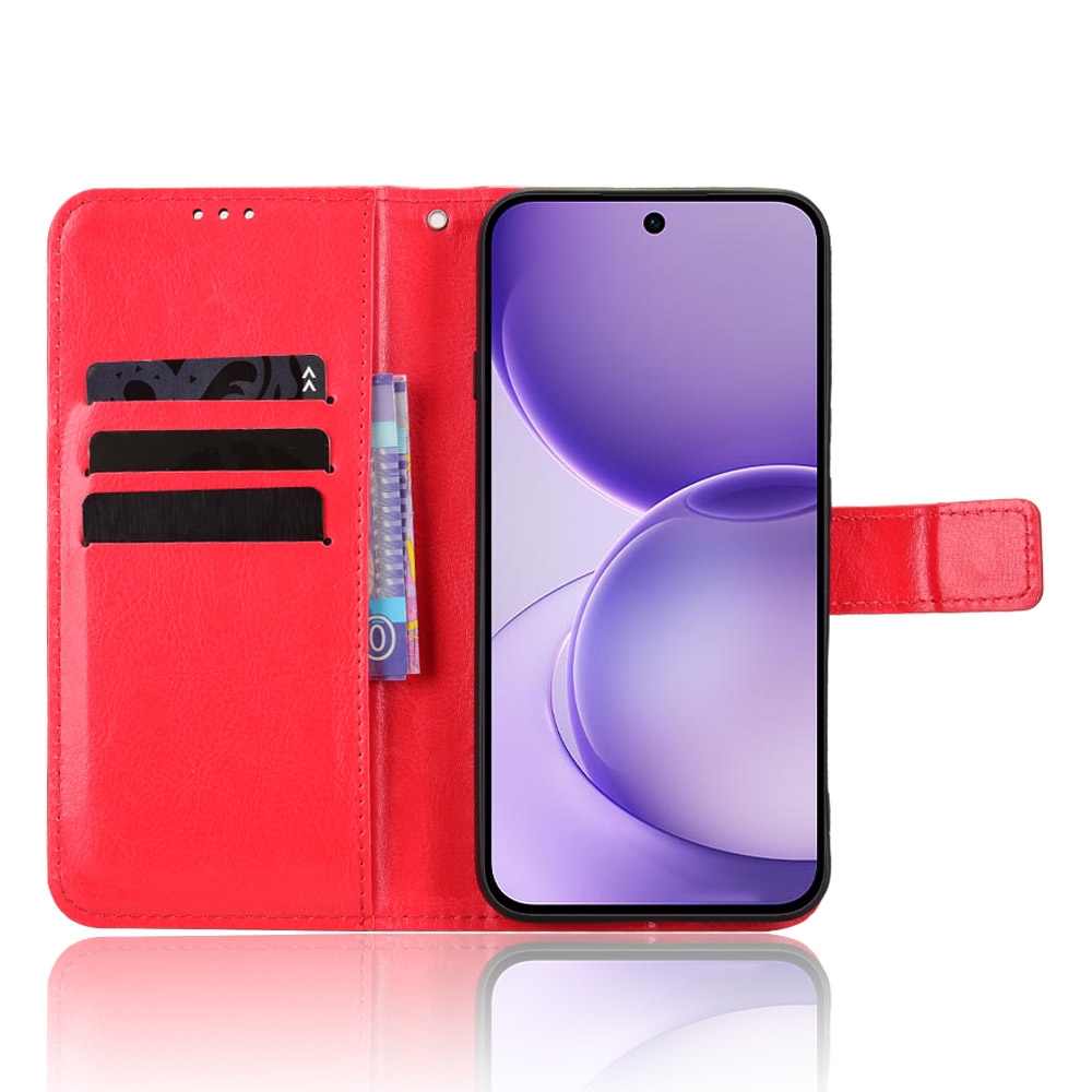 Crazy knižkové puzdro na Oppo Reno 16 FS 5G - červené