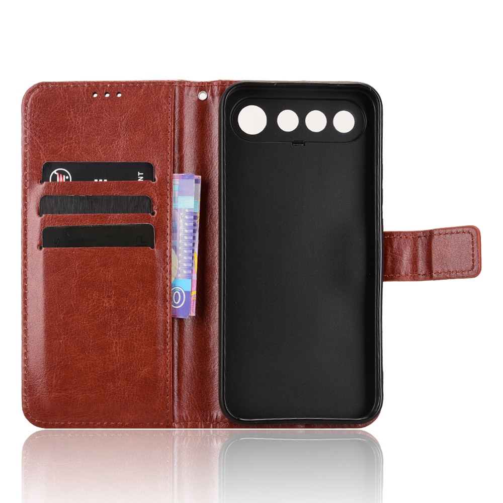 Crazy knižkové puzdro na Realme 16 5G - hnedé